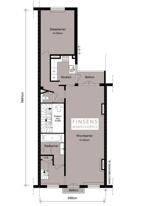 Bilderdijkkade 30 A-III, Upper floor apartment in Amsterdam Plattegronden-0