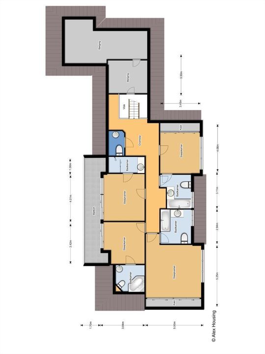 Laan van Rhemen van Rhemenshuizen 15, Wassenaar plattegrond-