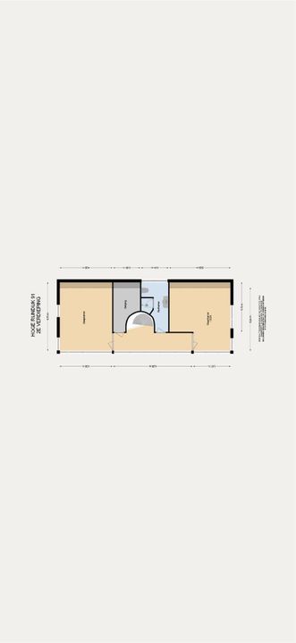 Hoge Rijndijk 91, Zoeterwoude plattegrond-