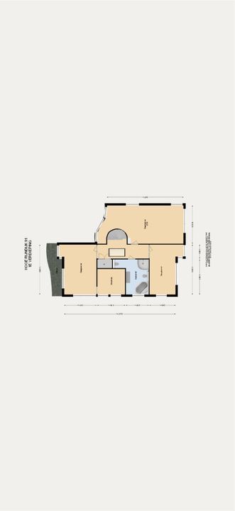 Hoge Rijndijk 91, Zoeterwoude plattegrond-