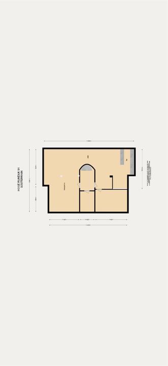 Hoge Rijndijk 91, Zoeterwoude plattegrond-