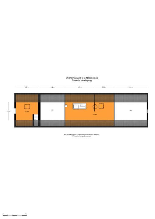 Overslingeland 6, Noordeloos plattegrond-