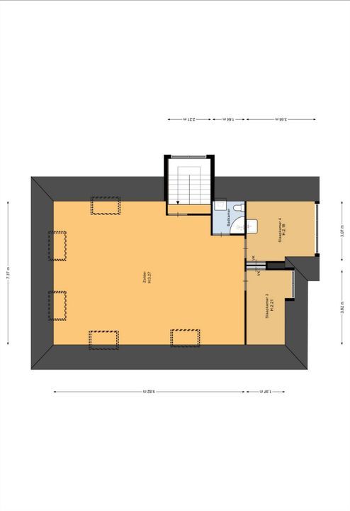 Dorpsstraat 127, Nieuwkoop plattegrond-