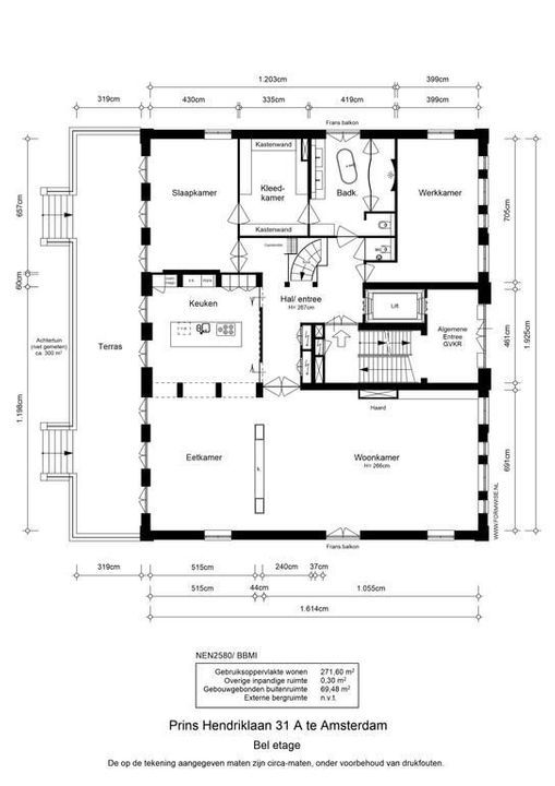 Prins Hendriklaan 31 /A, Amsterdam plattegrond-