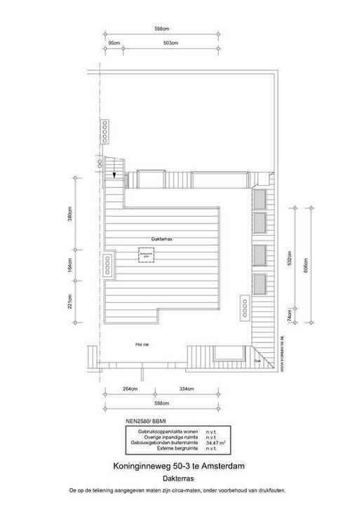 Koninginneweg 50 bv, Amsterdam plattegrond-