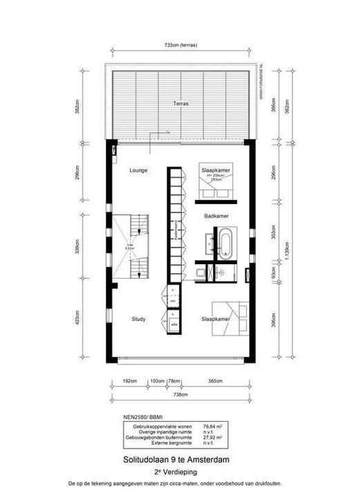 Solitudolaan 9, Amsterdam plattegrond-
