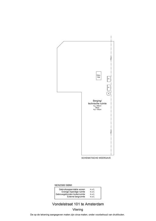 Vondelstraat 101, Amsterdam plattegrond-