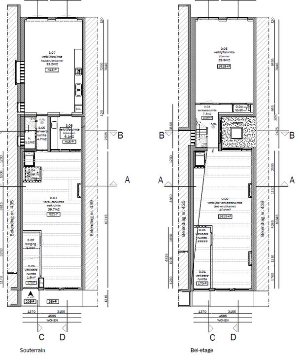Keizersgracht 437, Amsterdam plattegrond-