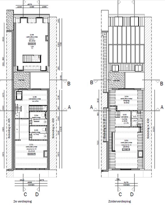 Keizersgracht 437, Amsterdam plattegrond-