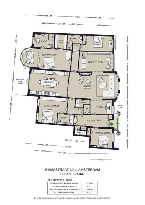 Emmastraat 30, Amsterdam plattegrond-