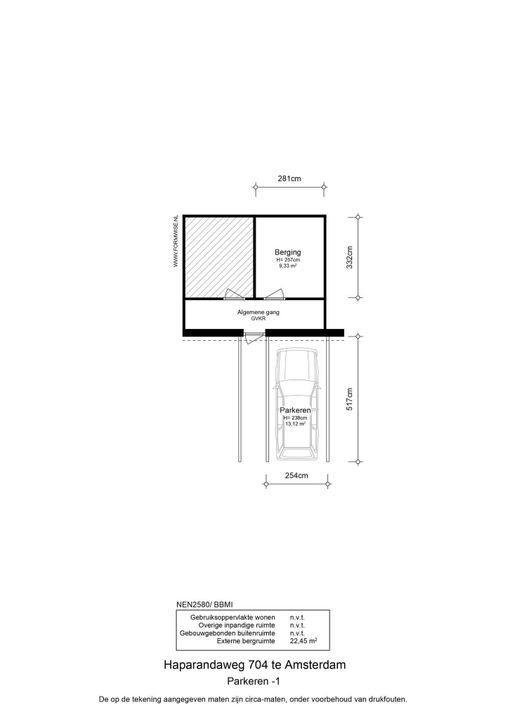 Haparandaweg 704 PP, Amsterdam plattegrond-