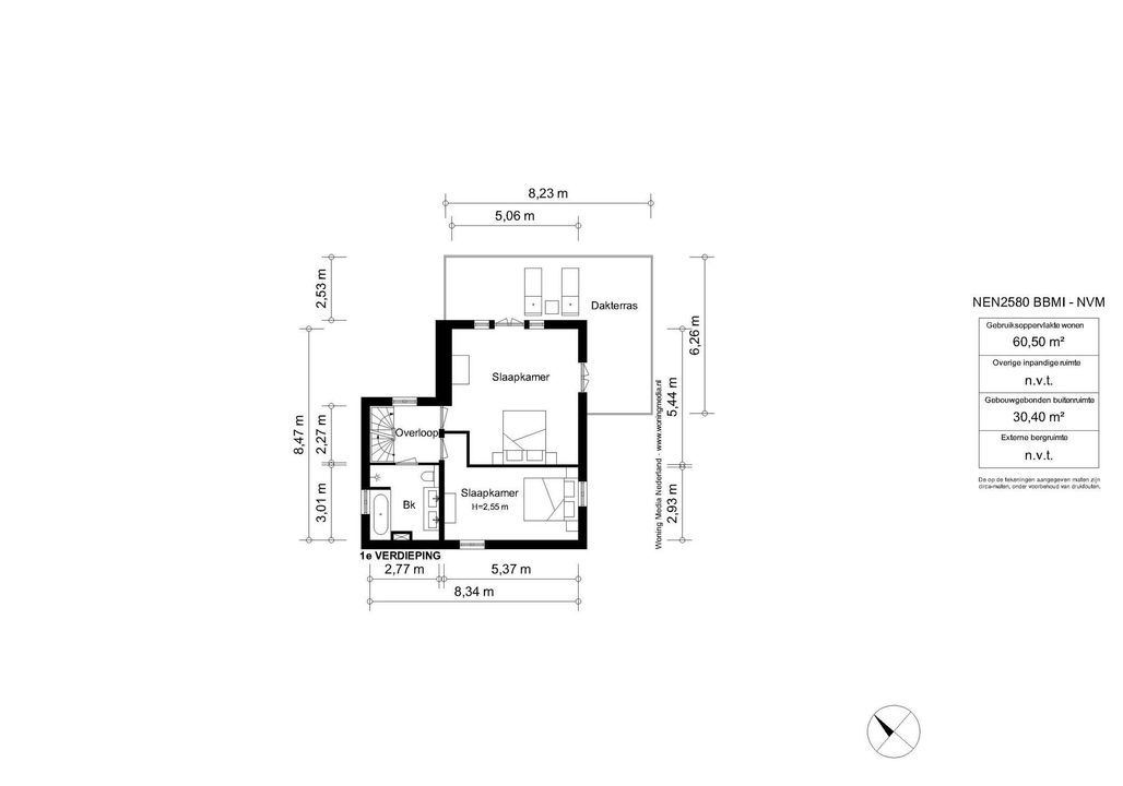 Nienhuis Ruijskade 1, Muiderberg plattegrond-