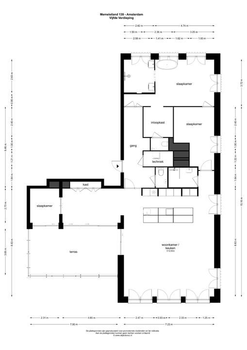 Memeleiland 139 +pp, Amsterdam plattegrond-