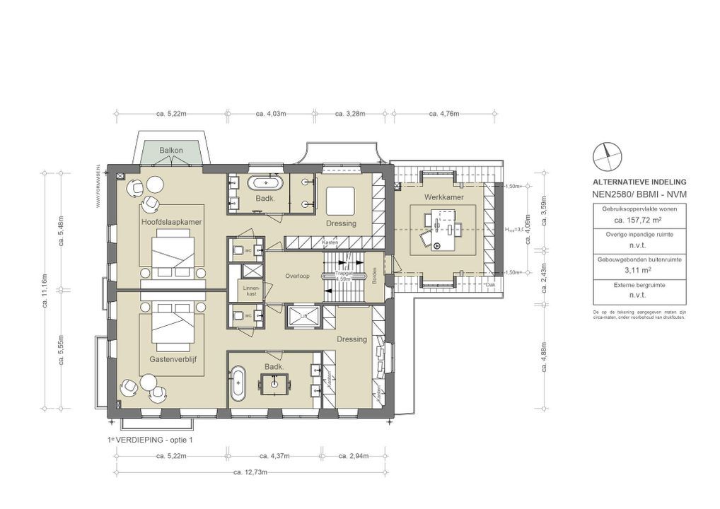 Dijsselhofplantsoen 12, Amsterdam plattegrond-