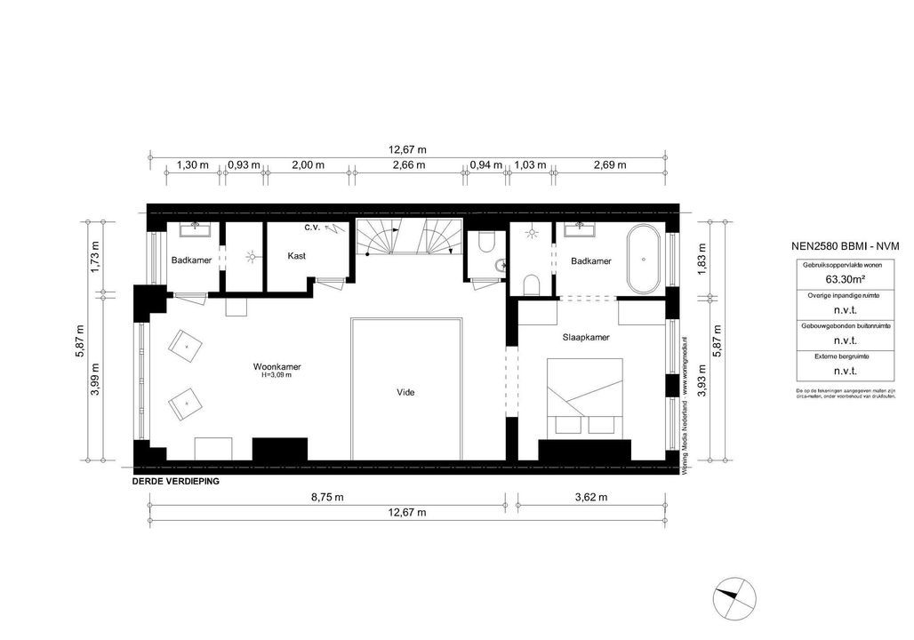 Van Breestraat 165 2, Amsterdam plattegrond-