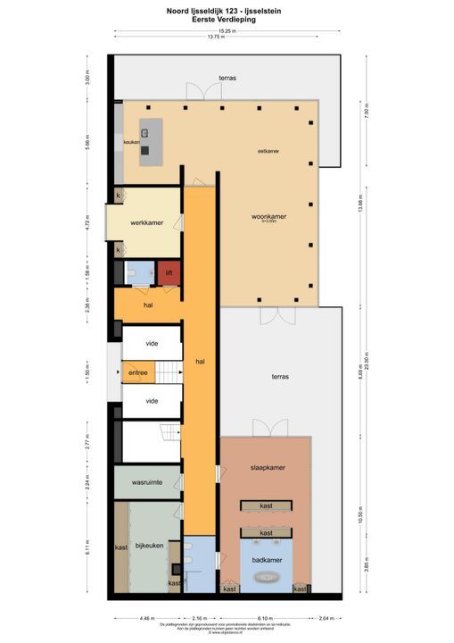 Noord IJsseldijk 123, Ijsselstein plattegrond-