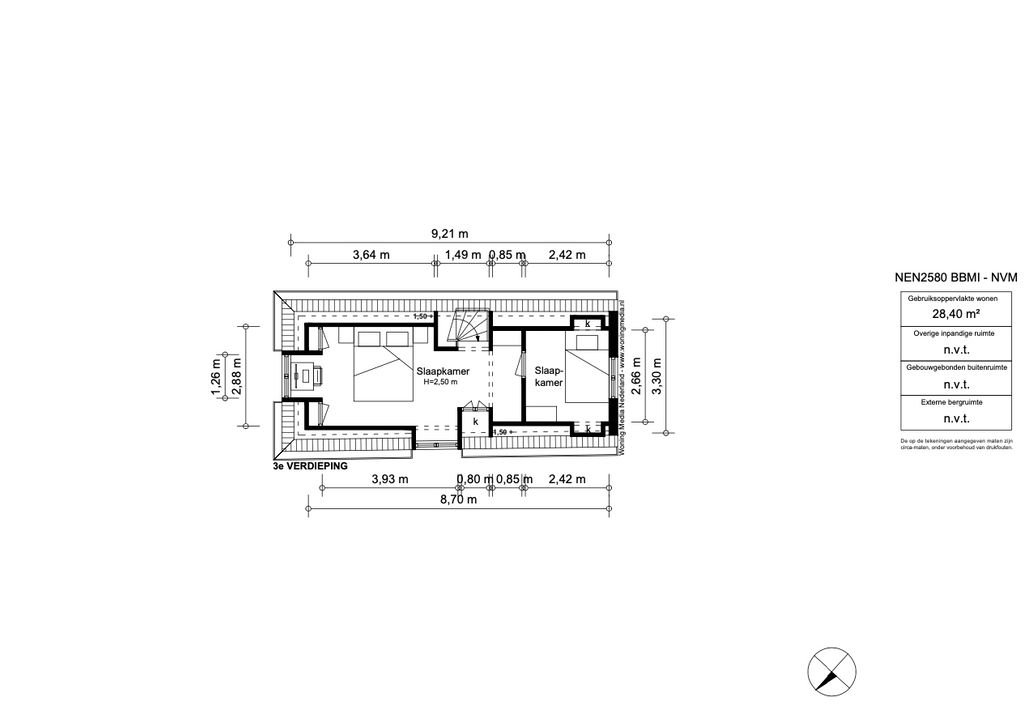 Blauwburgwal 13 H, Amsterdam plattegrond-