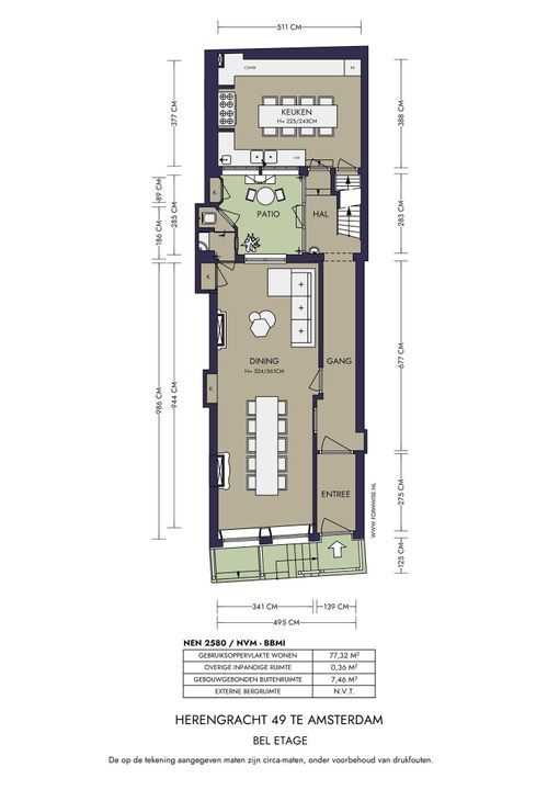 Herengracht 49, Amsterdam plattegrond-