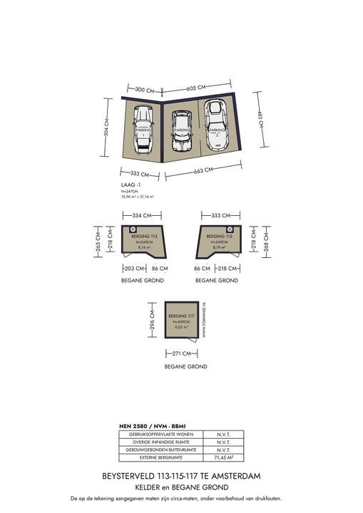 Beysterveld 113, Amsterdam plattegrond-