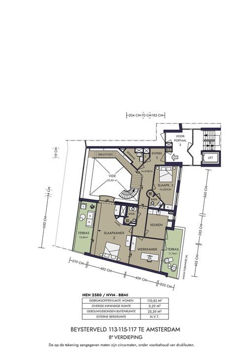 Beysterveld 113, Amsterdam plattegrond-