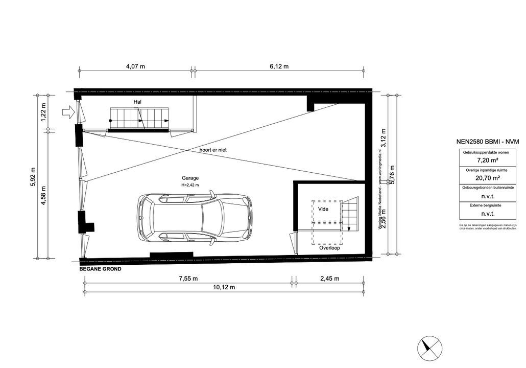 Langestraat 26 1, Amsterdam plattegrond-