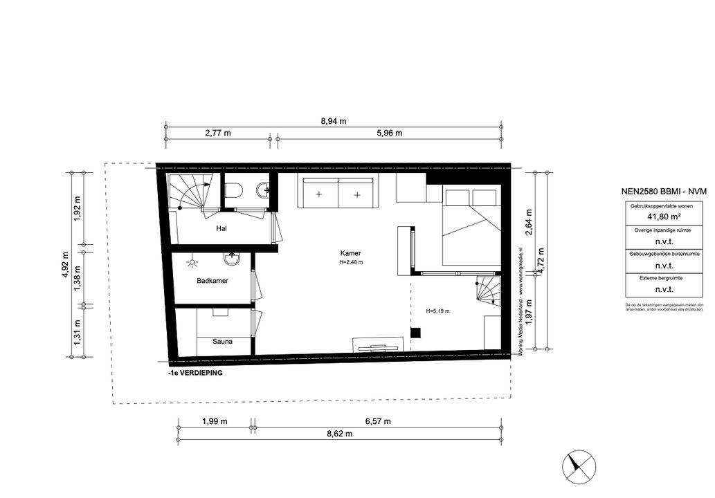 Langestraat 26 1, Amsterdam plattegrond-