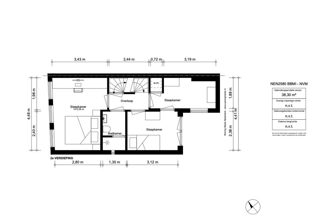 Langestraat 26 1, Amsterdam plattegrond-