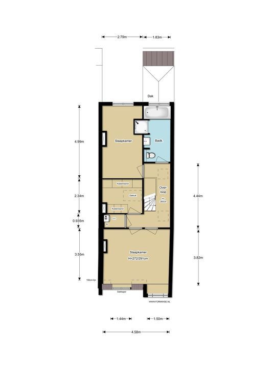 Van Breestraat 14, Amsterdam plattegrond-