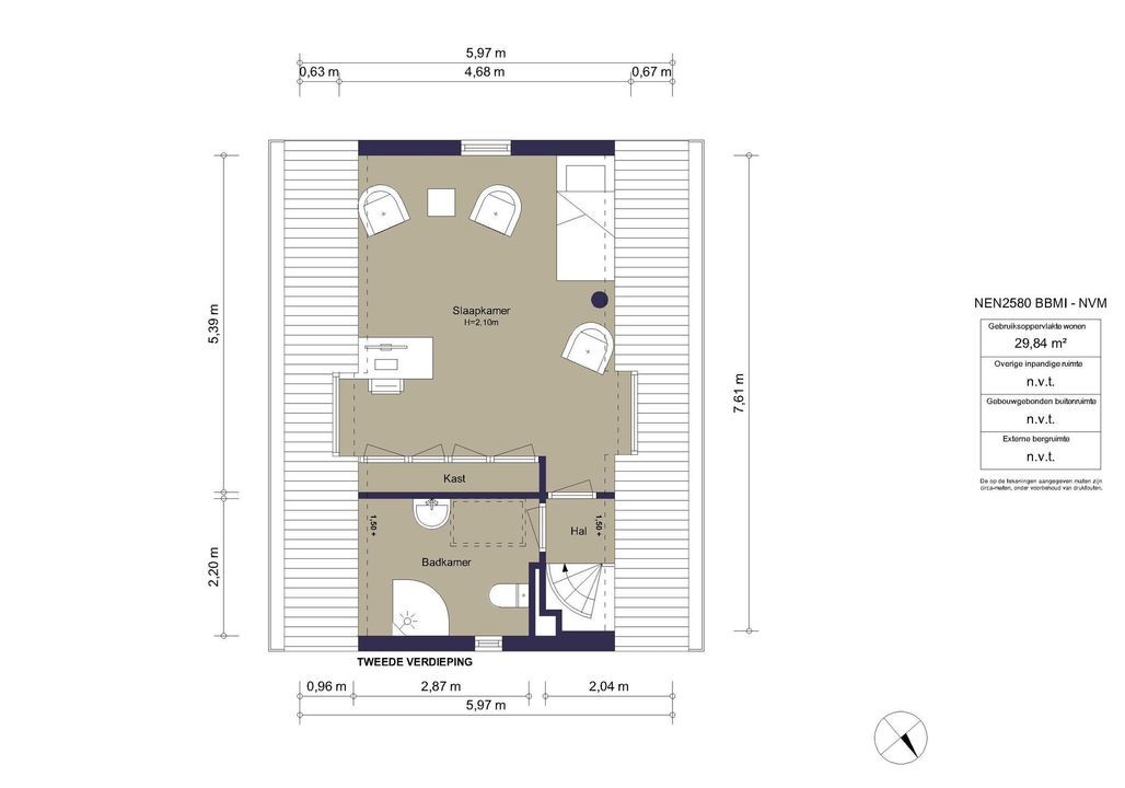 Handweg 35, Amstelveen plattegrond-