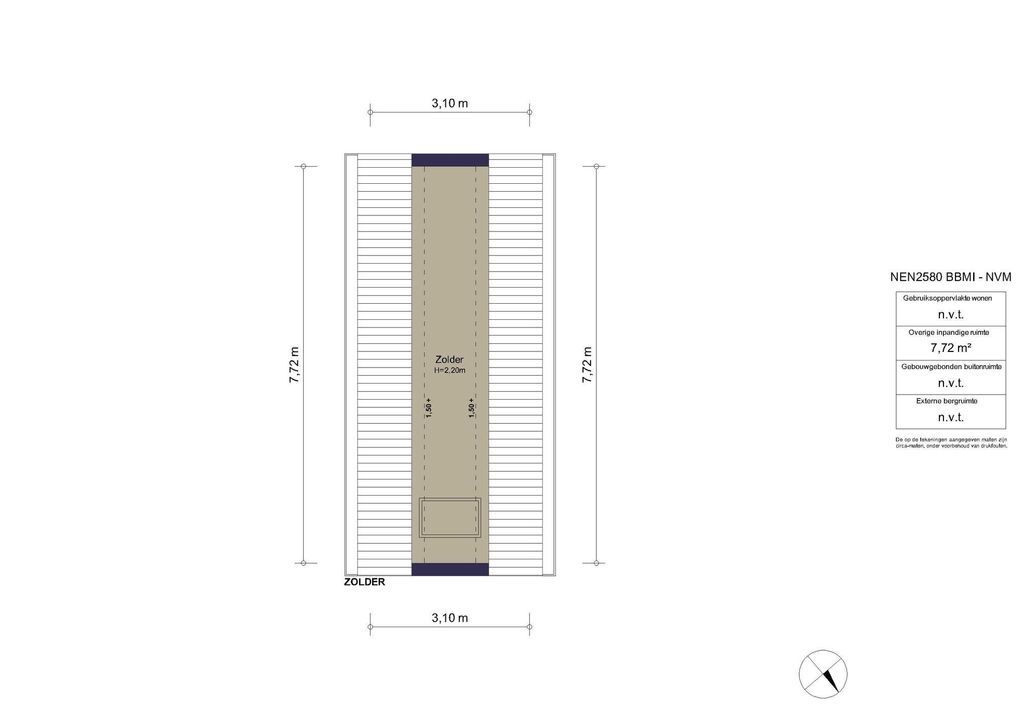 Handweg 35, Amstelveen plattegrond-