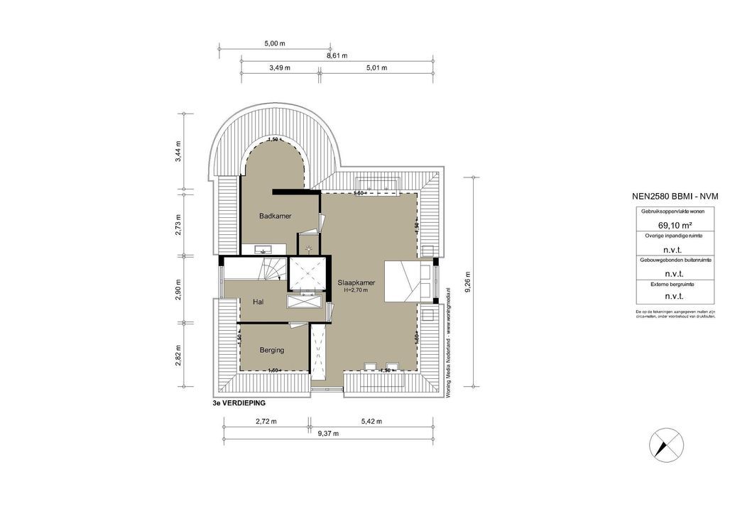 Amsteldijk Noord 103 E, Amstelveen plattegrond-