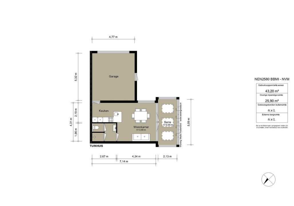 Amsteldijk Noord 103 E, Amstelveen plattegrond-