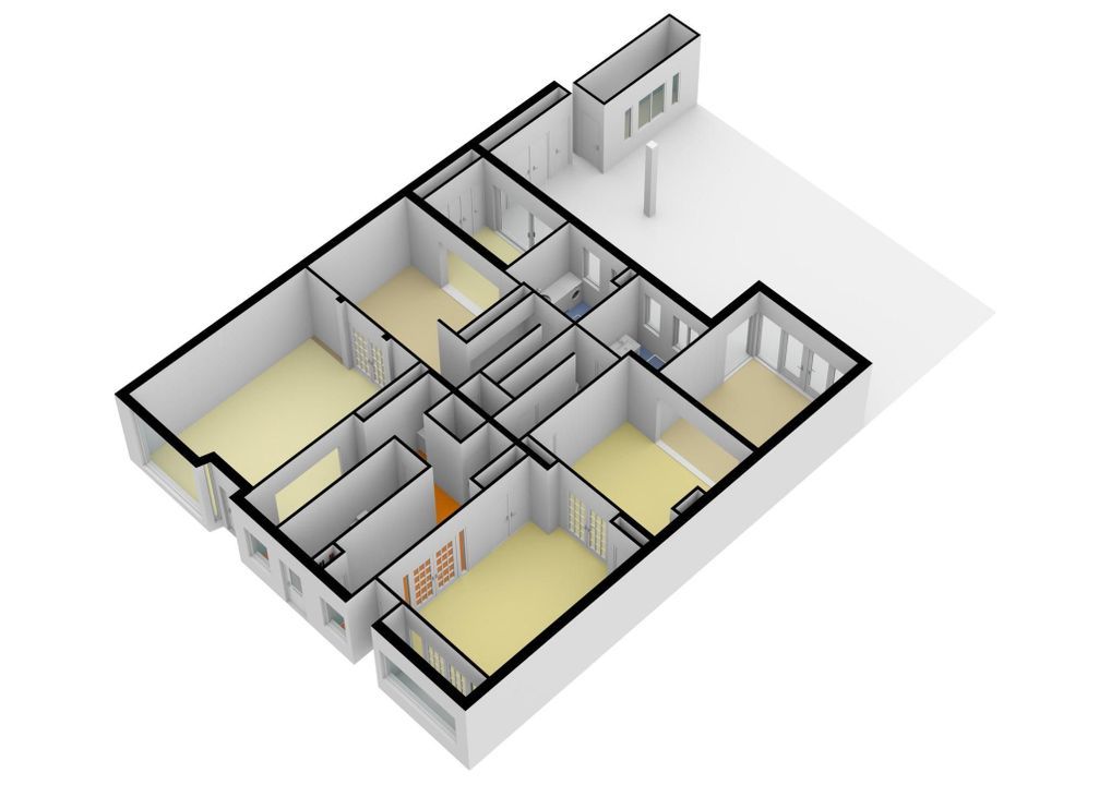 Patriciërshuis De Breitner, Amsterdam plattegrond-