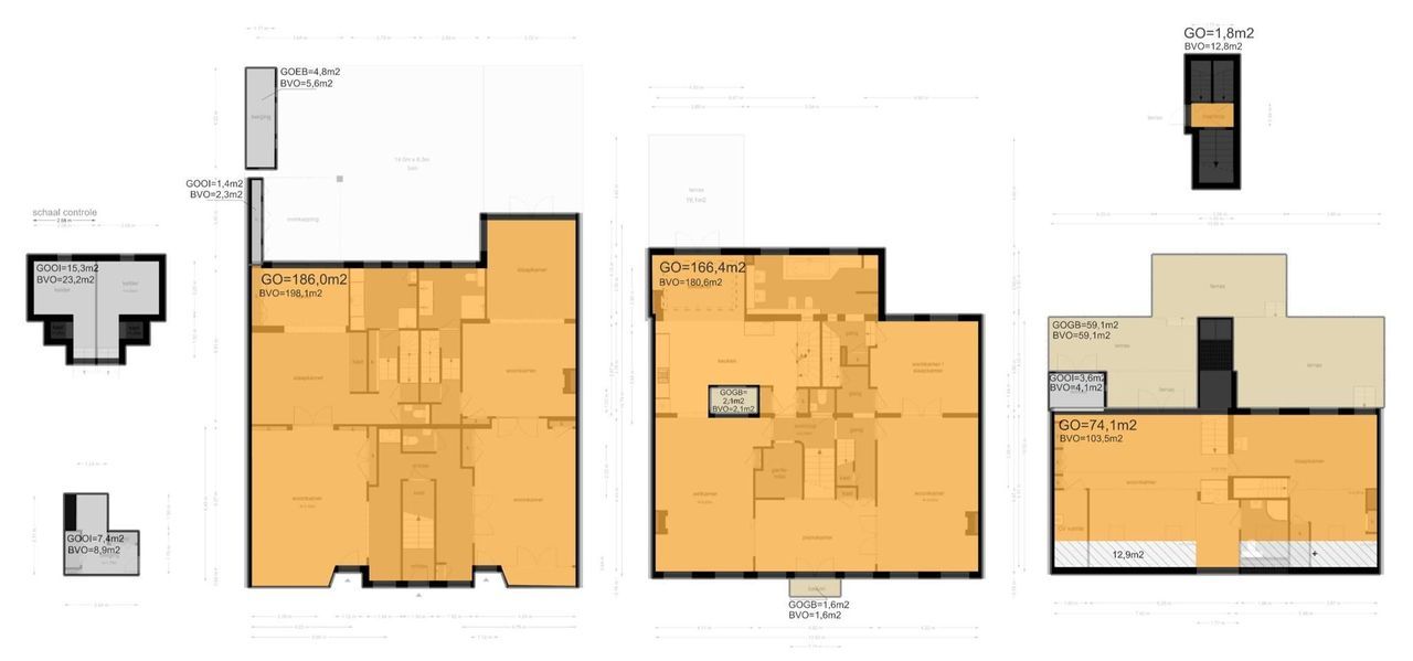 Patriciërshuis De Breitner, Amsterdam plattegrond-