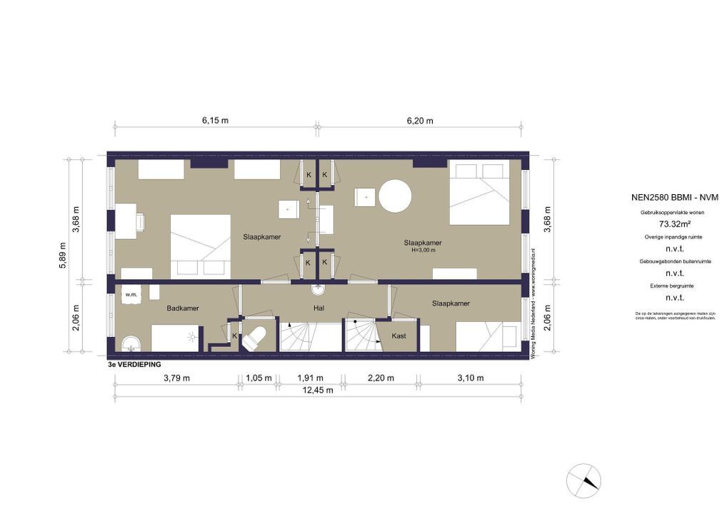 Van Breestraat 181 2, Amsterdam plattegrond-