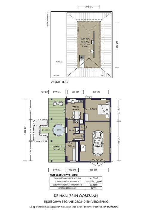 De Haal 72, Oostzaan plattegrond-