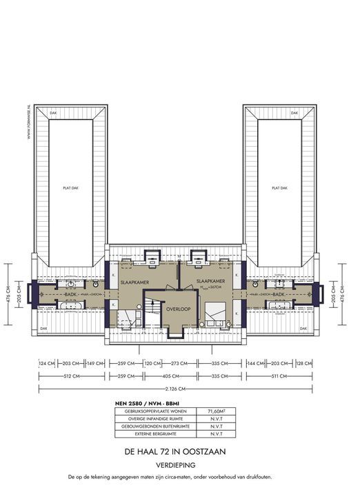 De Haal 72, Oostzaan plattegrond-