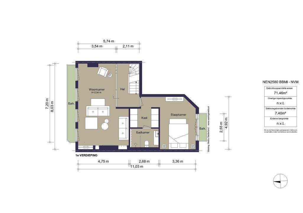 Gerrit van der Veenstraat 31, Amsterdam plattegrond-