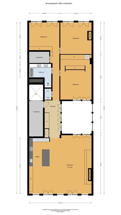 Brouwersgracht 180 D, Amsterdam plattegrond-