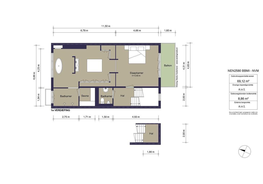 Willemsparkweg 17, Amsterdam plattegrond-