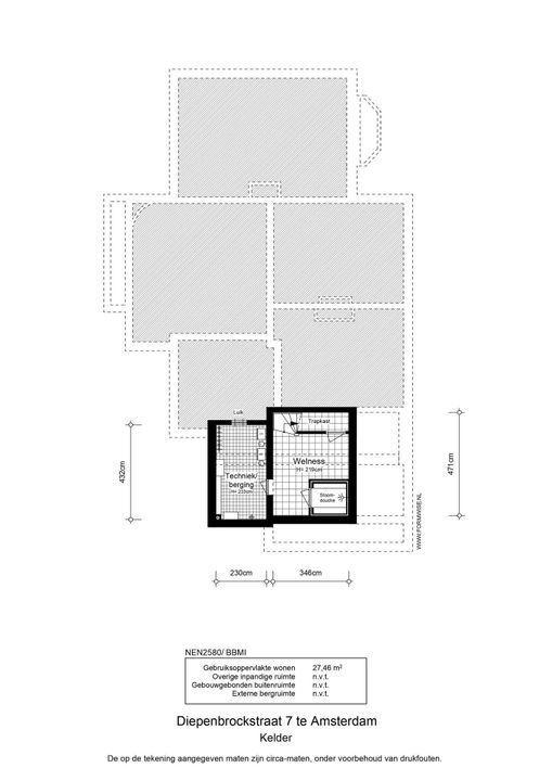 Diepenbrockstraat 7, Amsterdam plattegrond-