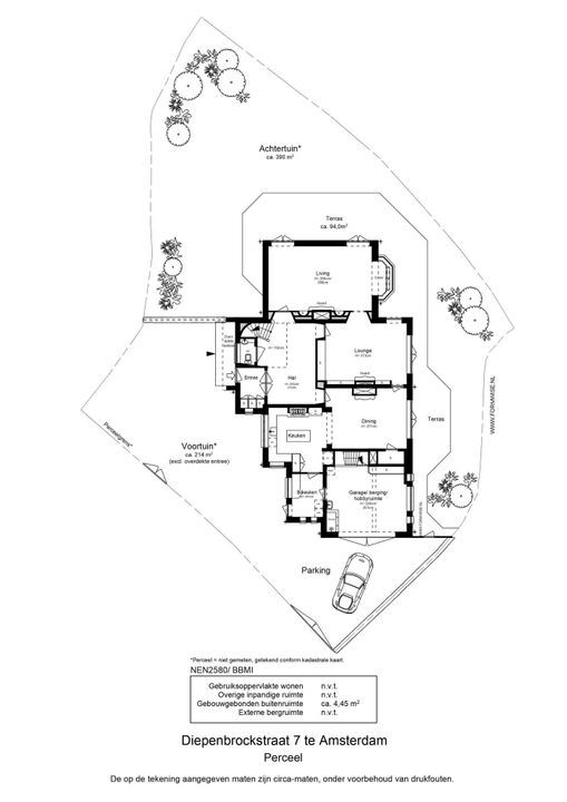 Diepenbrockstraat 7, Amsterdam plattegrond-