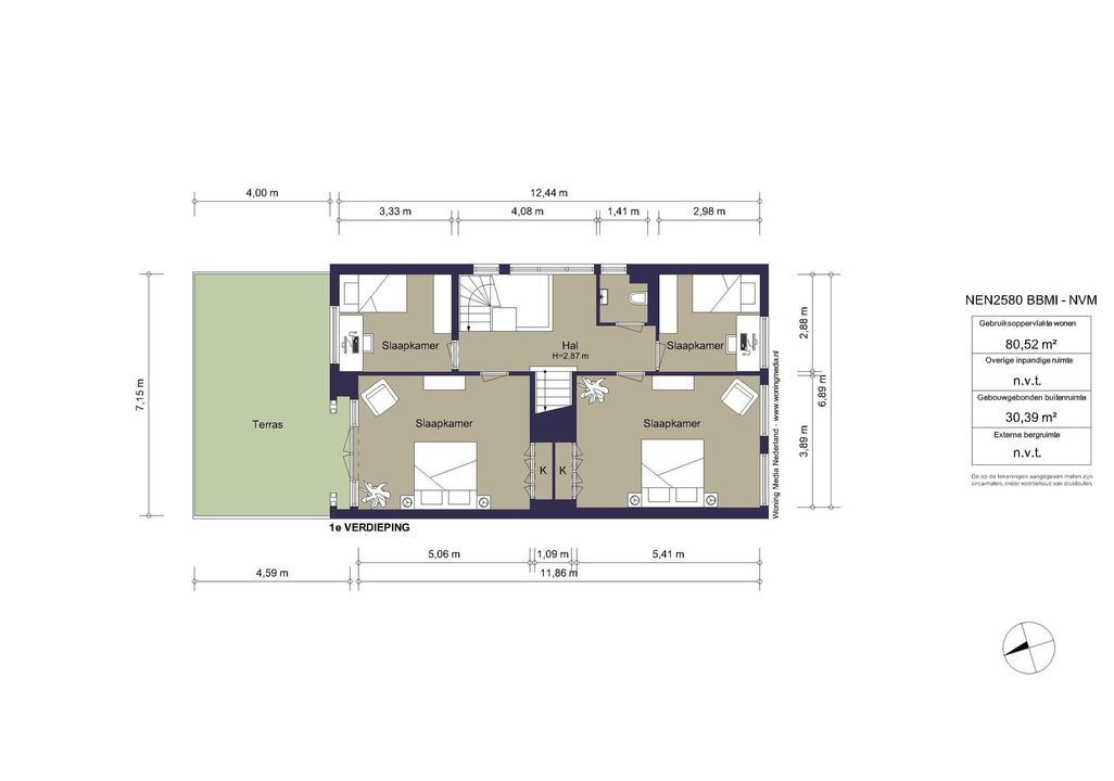 Apollolaan 76, Amsterdam plattegrond-