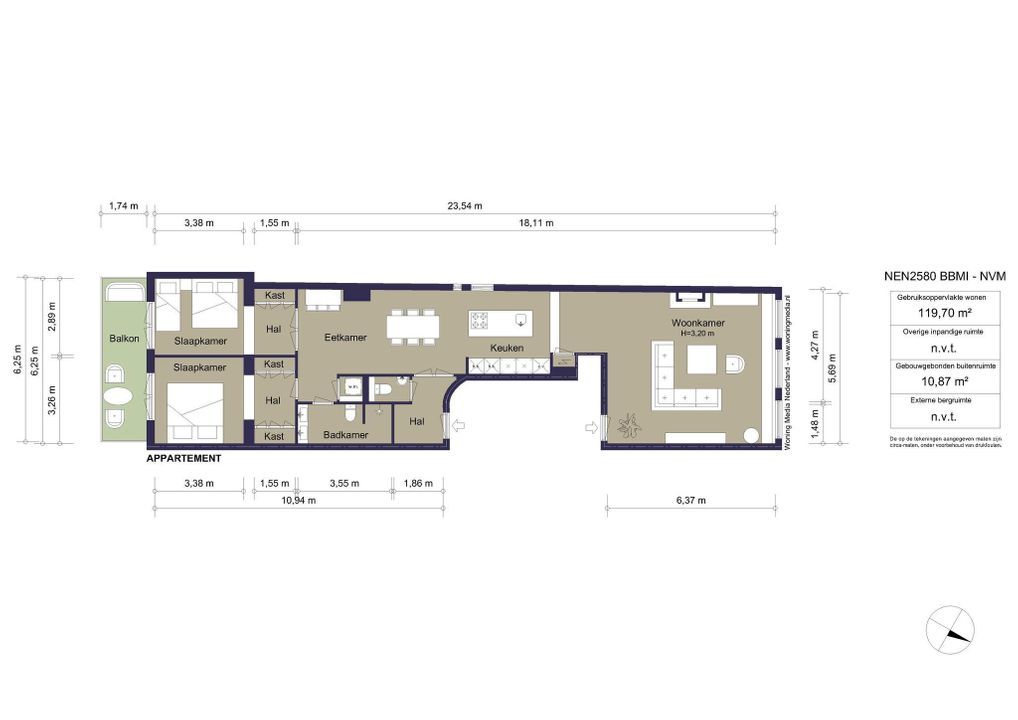 Singel 36 B, Amsterdam plattegrond-