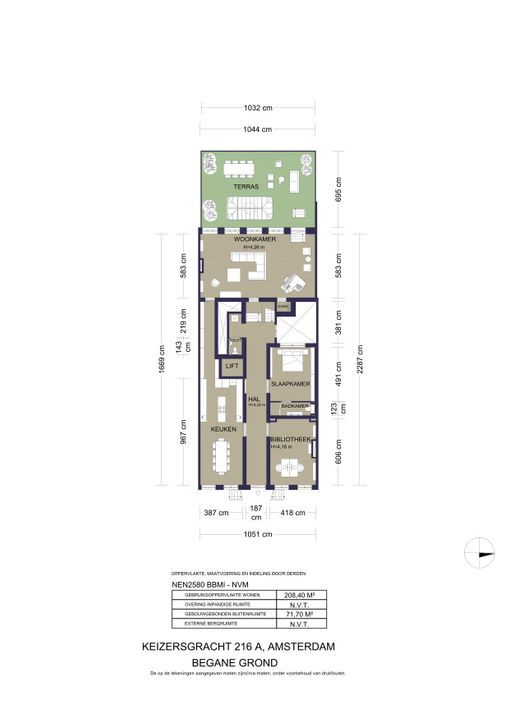 Keizersgracht 216 A, Amsterdam plattegrond-