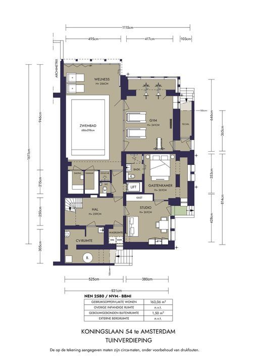 Koningslaan 54, Amsterdam plattegrond-