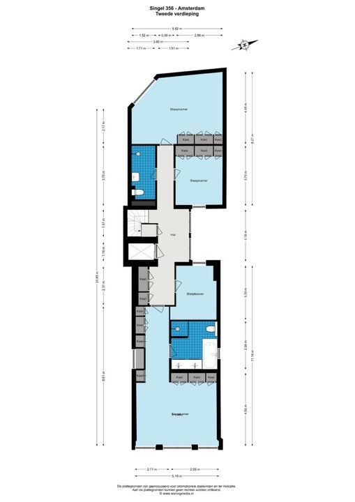 Singel 356 A, Amsterdam plattegrond-