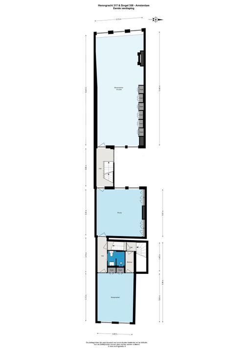 Herengracht 317, Amsterdam plattegrond-