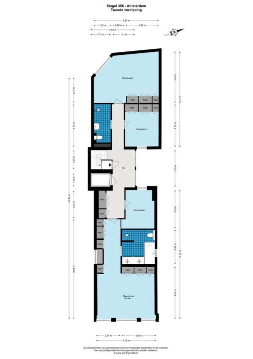 Singel 356 C, Amsterdam plattegrond-