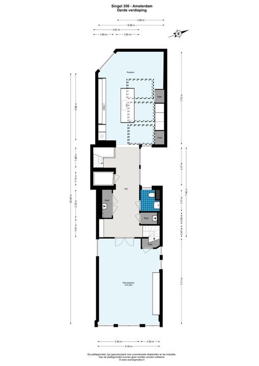 Singel 356 C, Amsterdam plattegrond-